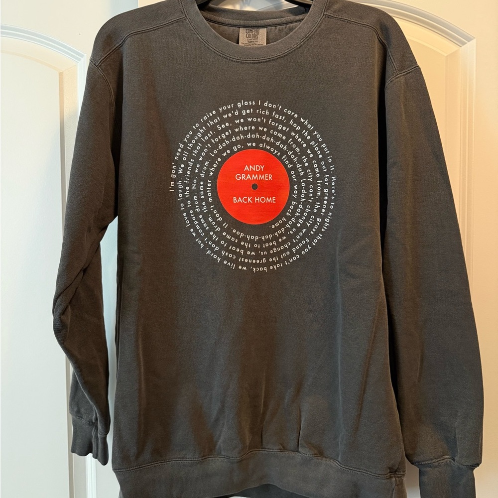 Andy Grammer Crewneck - Back Home Lyrics